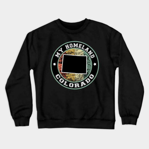 Homeland Colorado state USA vintage Crewneck Sweatshirt by LiquidLine